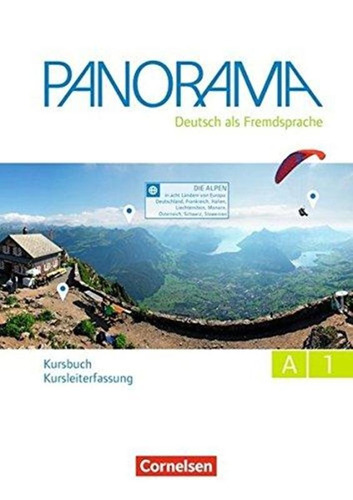 Panorama A1 - Kursbuch - Kursleiterfassung, de Cornelsen. Editora Distribuidores Associados De Livros S.A., capa mole em alemão, 2016