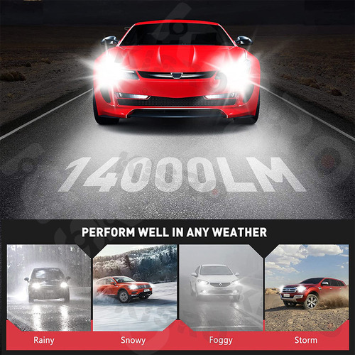 Focos Led H4 Moto Italika Ft250 Ts 14000lm Motocicleta Luces