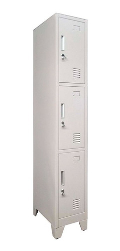 Locker Casillero 1 Cuerpo 3 Puertas Con Portacandado 