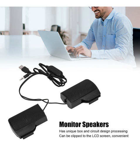 Bocinas Del Monitor Portátil Con Alimentación Por Usb Barr