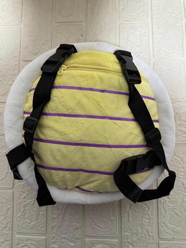 Mochila Diseño Caparazón Felpa Super Roja Tortuga