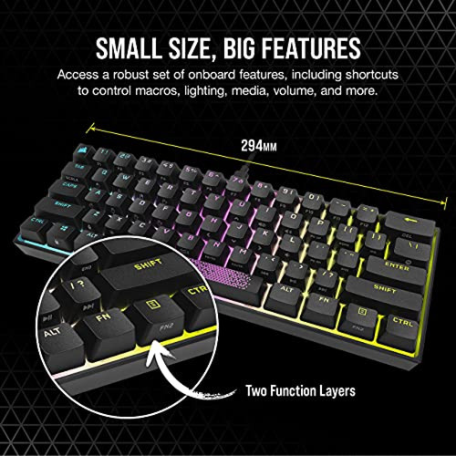 Teclado Mecanico Corsair K65 Rgb Mini 60% Teclado Mecánico P