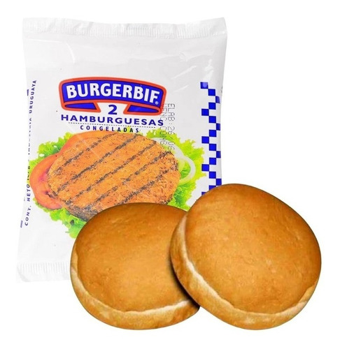 Hamburguesa Burgerbif X20 Un + 20 Panes Tortuga Pangiorno