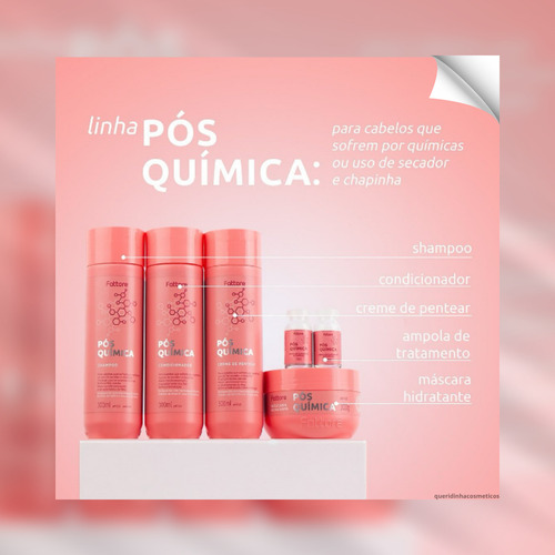 Shampoo Pós-química Fattore 1l Brilho E Hidratação