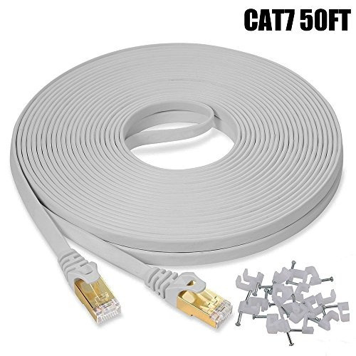 Cable Ethernet Plano Sstp Cat7 Intelart Blanco