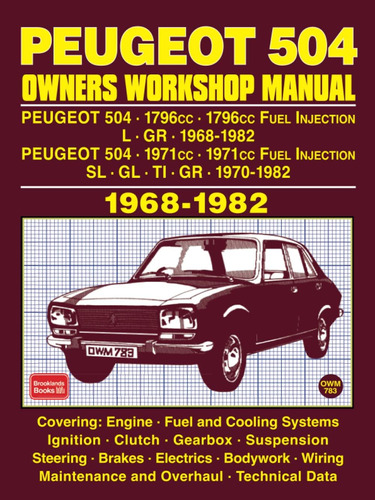 Libro:  Peugeot 504 Owners Workshop Manual 1968-1982