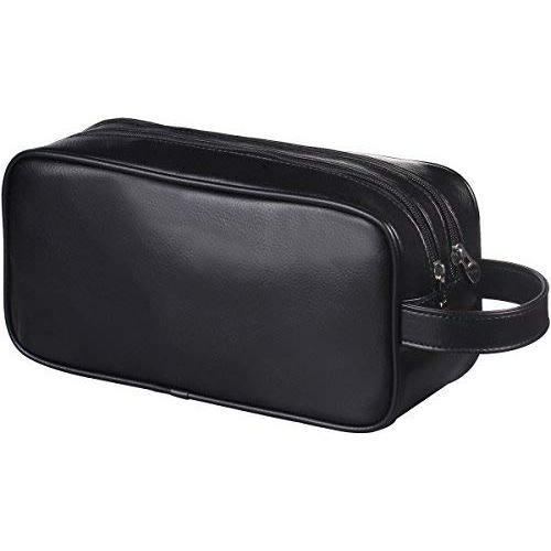 Happydavid Pu Leather Travel Toiletry Bags Mens Ladies Suppl