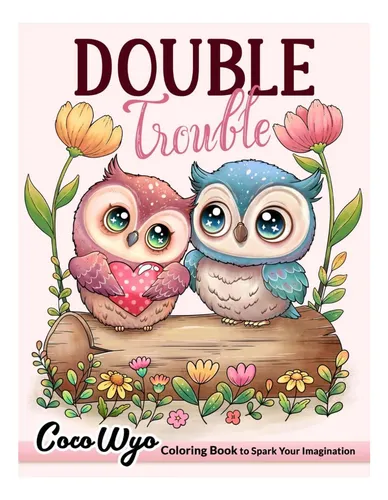 Libro: Double Trouble: Libro Para Colorear De San Valentín P
