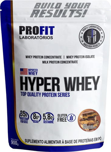 Imagem 2 de 4 de 4x Hyper Whey 100% 900g - Profit