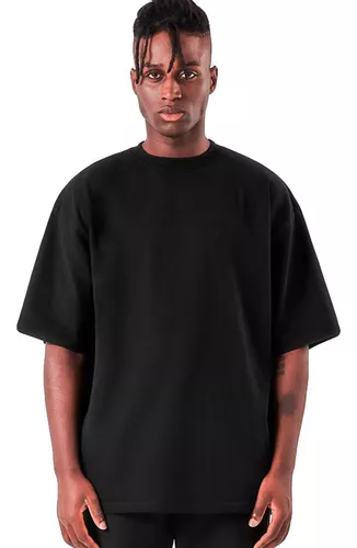 Camiseta Oversized Larga Street T-shirt Black Stecchi