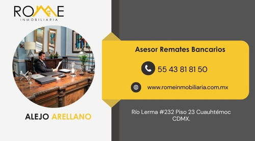 Remato Casa Con Adjudicacion Y Posesion En Col.roma Sur Cdmx, Entrega Inmediata