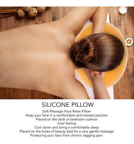 Cojín Facial Silicona Cama Masaje Almohadilla Reposacabezas