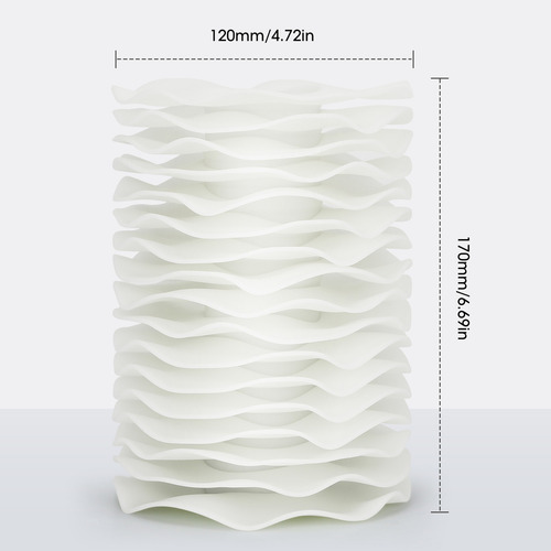 Luz TOKNEI STGK96613 color crema con pantalla color blanco 127V 17cm x 13.8cm x 13cm de diámetro