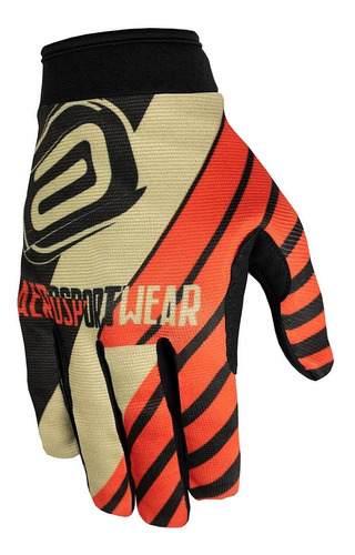 Luva Asw Race Moto Dna Vermelho Preto Bege Cross Motocross