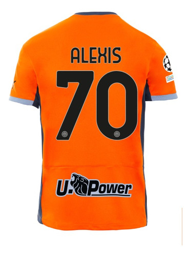 Camiseta Oficial Alexis Sánchez Inter Milán Champions 2024