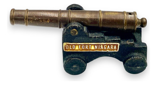 2 Antiguos Cañones Miniatura 1 Italiano Y Otro De Usa (Usado)