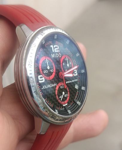 Reloj Mido. No Tissot, Seiko. Citizen. Vino Acero Negro Tipo Fibra De Carbono