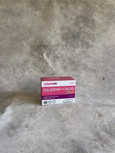 Colageno + Calcio Cabello Piel Uñas 60 Cápsulas Vitamin Way Sabor Sin sabor