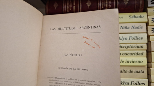 Las Multitudes Argentinas. 1a Edición José M. Ramos Mejía 50 (Usado)