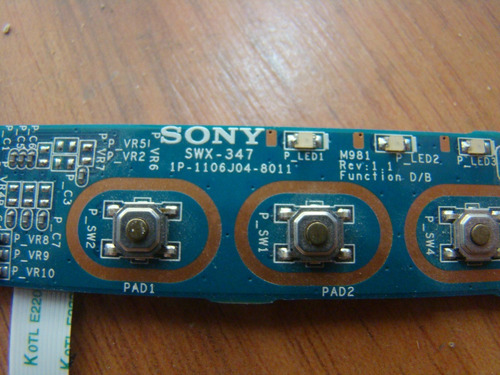 Placa Power E Funções Sony Pcg-91111m Vpcec3s0e M980 Swx-347 (Usado)