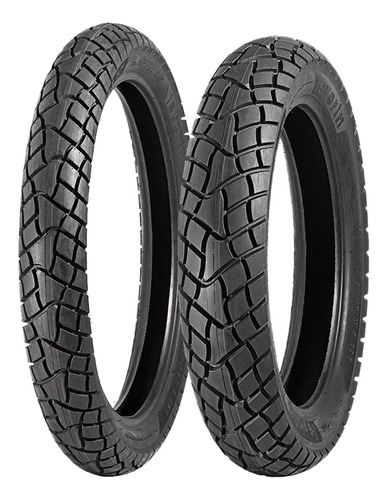 Par Pneu Moto 90 90 19 + 110 90 17 Dual Sport Levorin