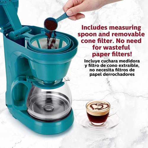 Cafetera Compacta Para 5 Tazas, Lla Conveniente Y Fã...