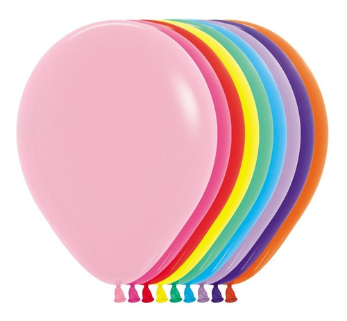 Globos Látex Sempertex R9 Colores Surtidos X50 Unidades