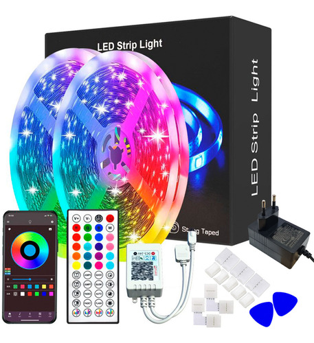 Cinta Luces Led Tira Rgb 2x5m App Bluethooth +acceso. El Rey