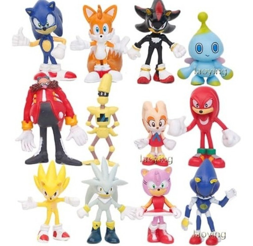 Set 12 Figuras Sonic / Figuras De Acción Y Colección.