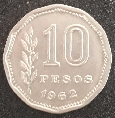 Moeda 10 Pesos Ano 1962 Argentina
