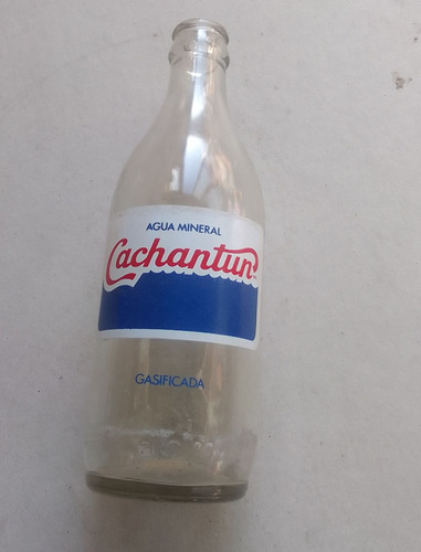 Antigua Botella Agua Mineral Cachantun 
