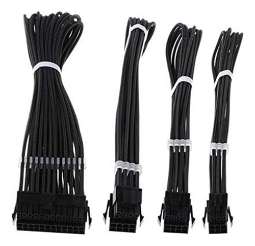 T Kit Básico De Cabos De Extensão Atx 24 Pinos/eps 4+4