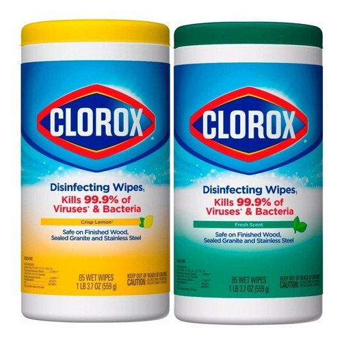 Pañitos Clorox Desinfectante Elimina 99.9% Virus Bacterias