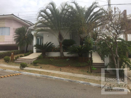 Imagem 2 de 30 de Sobrado À Venda Por R$ 1.800.000 - Condomínio Granja Deolinda - Sorocaba/sp, Próximo Ao Shopping Iguatemi, Sobrado Com 3 Salas Home Theater De Cinema. - So0107