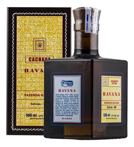 Cachaça Havana Edição Especial 80 Anos 500ml