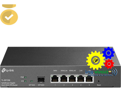 Router Vpn Tp-link Tl-er7206 Balanceador De Carga Multi 4wan