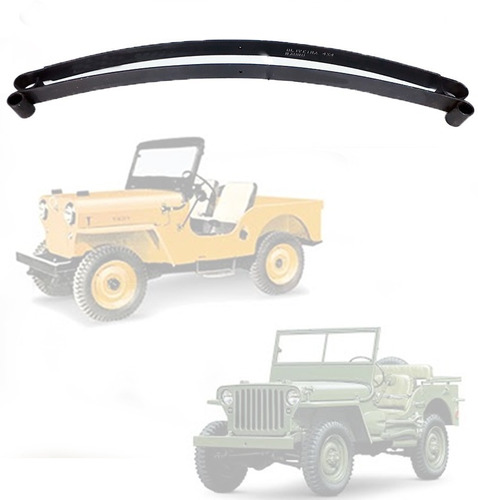 Mola Mestra E 2ª Folha Traseiro Jeep Willys Cj3 1945/ 1954