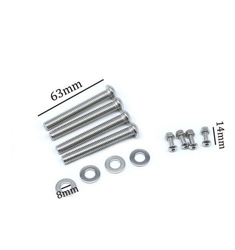 Imagen 9 de 10 de Soportes Alforjas Moto Harley Yamaha Honda Maletas Negro