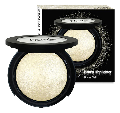 Iluiluminador Compacto Baked Highlighter Divine Self Rude Cosmetics