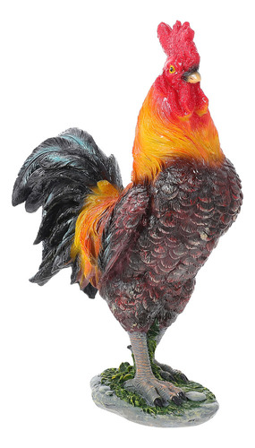 Figura Decorativa De Resina Con Forma De Gallo, Gallina De P