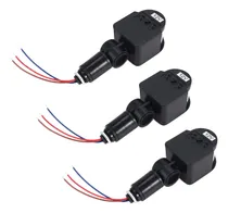 Comprar 3 Unidades De Detectores De Movimento Pretos, Sensor De Movi
