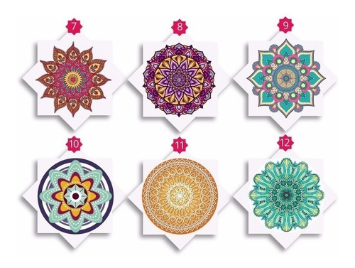 Imagen 3 de 7 de Vinilos Pared Mandalas De 1,20 X 1,20 Metros
