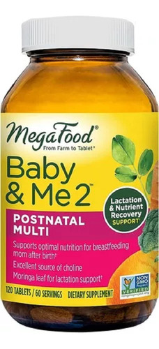 Megafood Baby & Me 2 Postnatal Multivitaminas 120 Unds