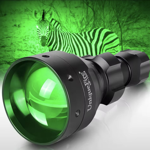 Lanterna Uniquefire Xpe Caça Luz Verde Aluminio 2000 Lumens