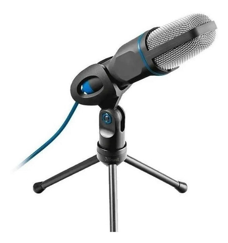 Microfono Trust Mico Con Tripode Plug 3,5mm Usb Color Negro