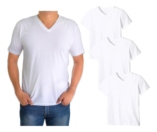 Andrew Scott Paquete De 3 Camisetas De Algodón Puro Con En V