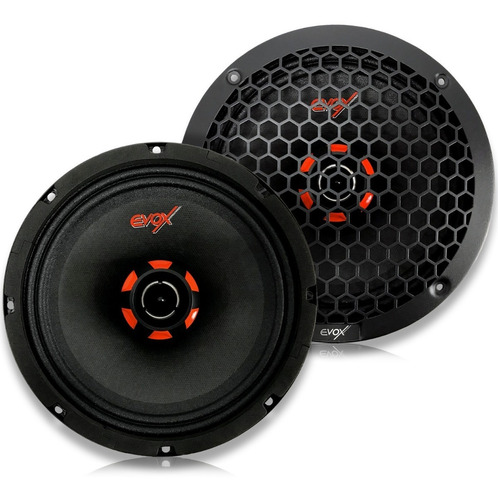Par Medios Rangos + Driver Evox Evx65cx 6x5 PLG 1000w 2 Vias