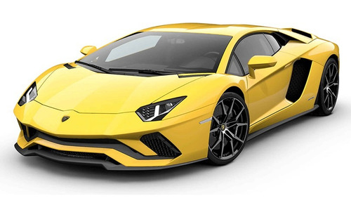 Aoshima Snap Model Kit Lamborghini Aventador S Amarilo 1/32