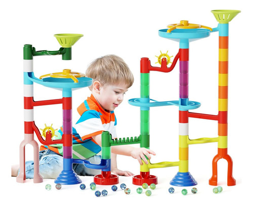 Juguete De Mármol Run, 110pcs Maze Maze Kit Stem Educational