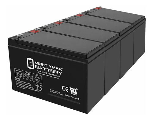 Powery Max Bateria 12 V 8 Ah Sla Reemplaza Hysecurity Dc15 4